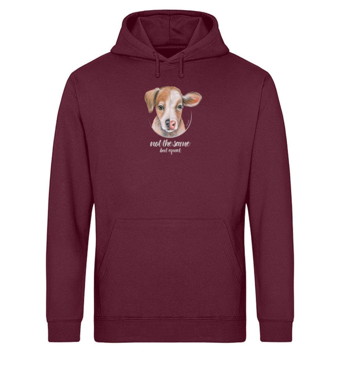 Not the same [Chantal Kaufmann] - Unisex Organic Hoodie Drummer Hoodie ST/ST Shirtee Burgundy XS 