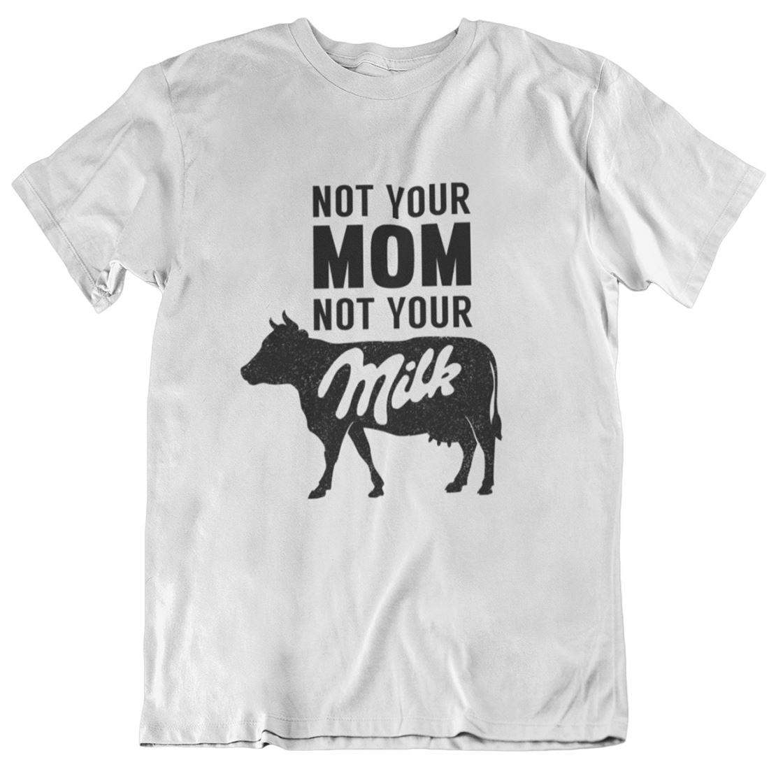 Not your mom not your milk - Unisex Organic Shirt Rocker T-Shirt ST/ST Shirtee Weiß S 