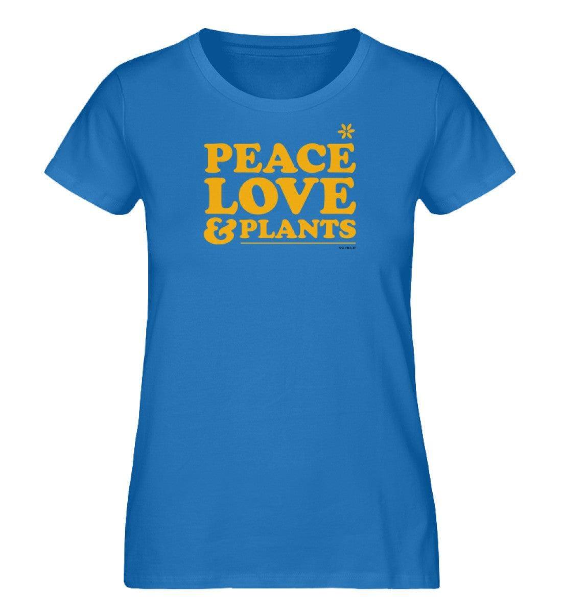 Peace, love & plants [vaible]- Damen Organic Shirt Stella Jazzer T-Shirt ST/ST Shirtee Royal Blue S 
