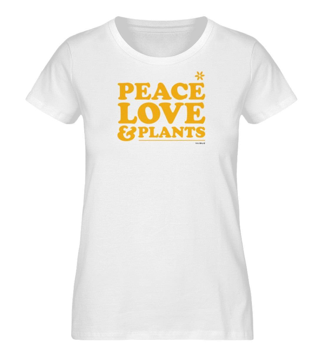 Peace, love & plants [vaible]- Damen Organic Shirt Stella Jazzer T-Shirt ST/ST Shirtee White XS 