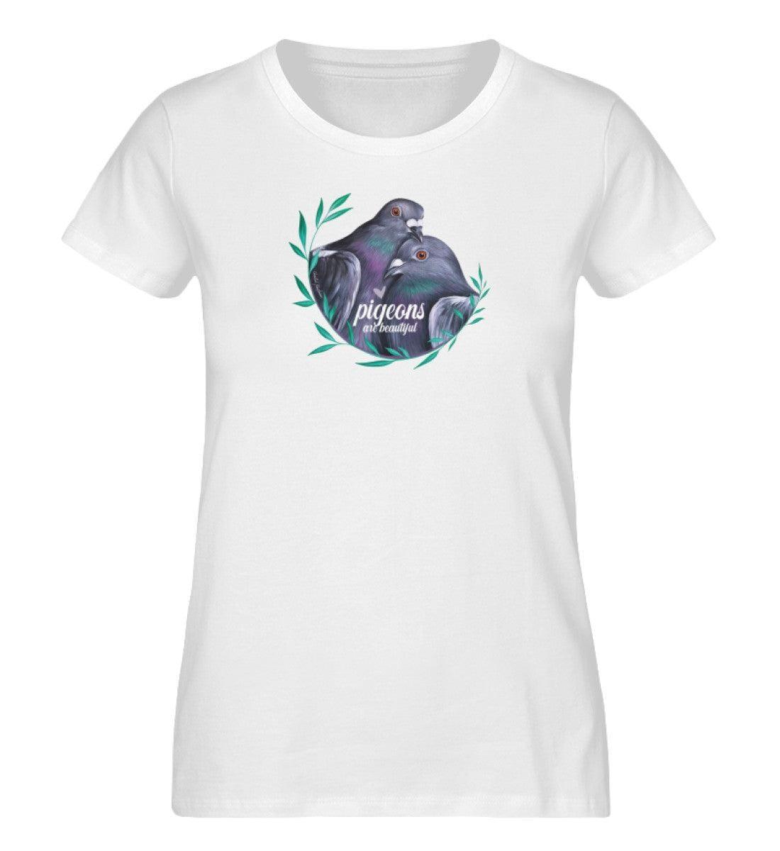 pigeons are beautiful [Chantal Kaufmann] - Damen Organic Shirt Stella Jazzer T-Shirt ST/ST Shirtee White XS 
