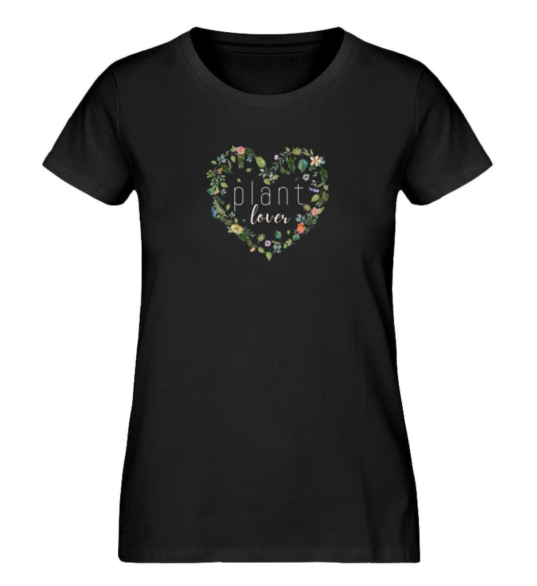 Plant Love [Svenja Rakel]- Damen Organic Shirt Stella Jazzer T-Shirt ST/ST Shirtee Schwarz XS 