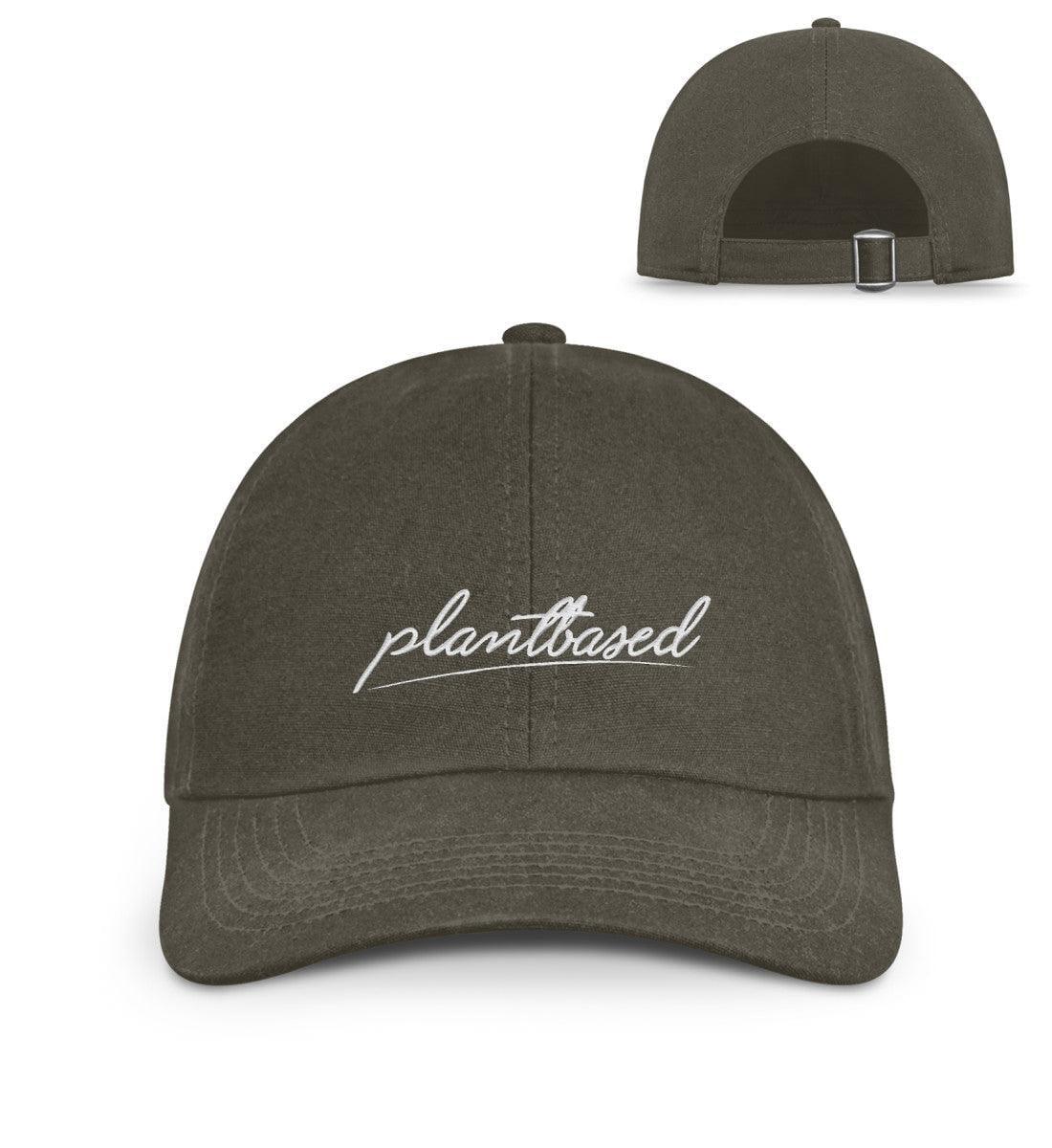 Plantbased - Organic Baseball Kappe mit Stick Organic Baseball Kappe mit Stick Shirtee Olive Green onesize 