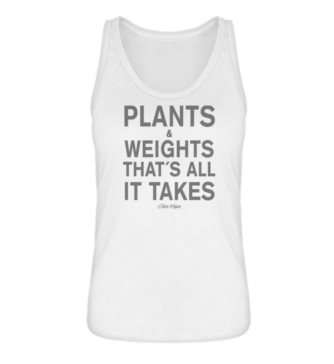 Plants & Weights- Damen Organic Tanktop Stella Dreamer Damen Tanktop ST/ST Shirtee White XS 