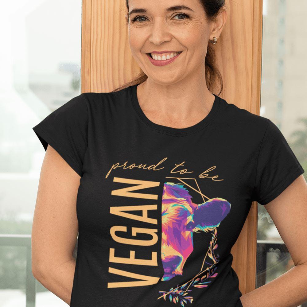 Proud to be vegan - Damen Organic Shirt - Team Vegan © vegan t shirt