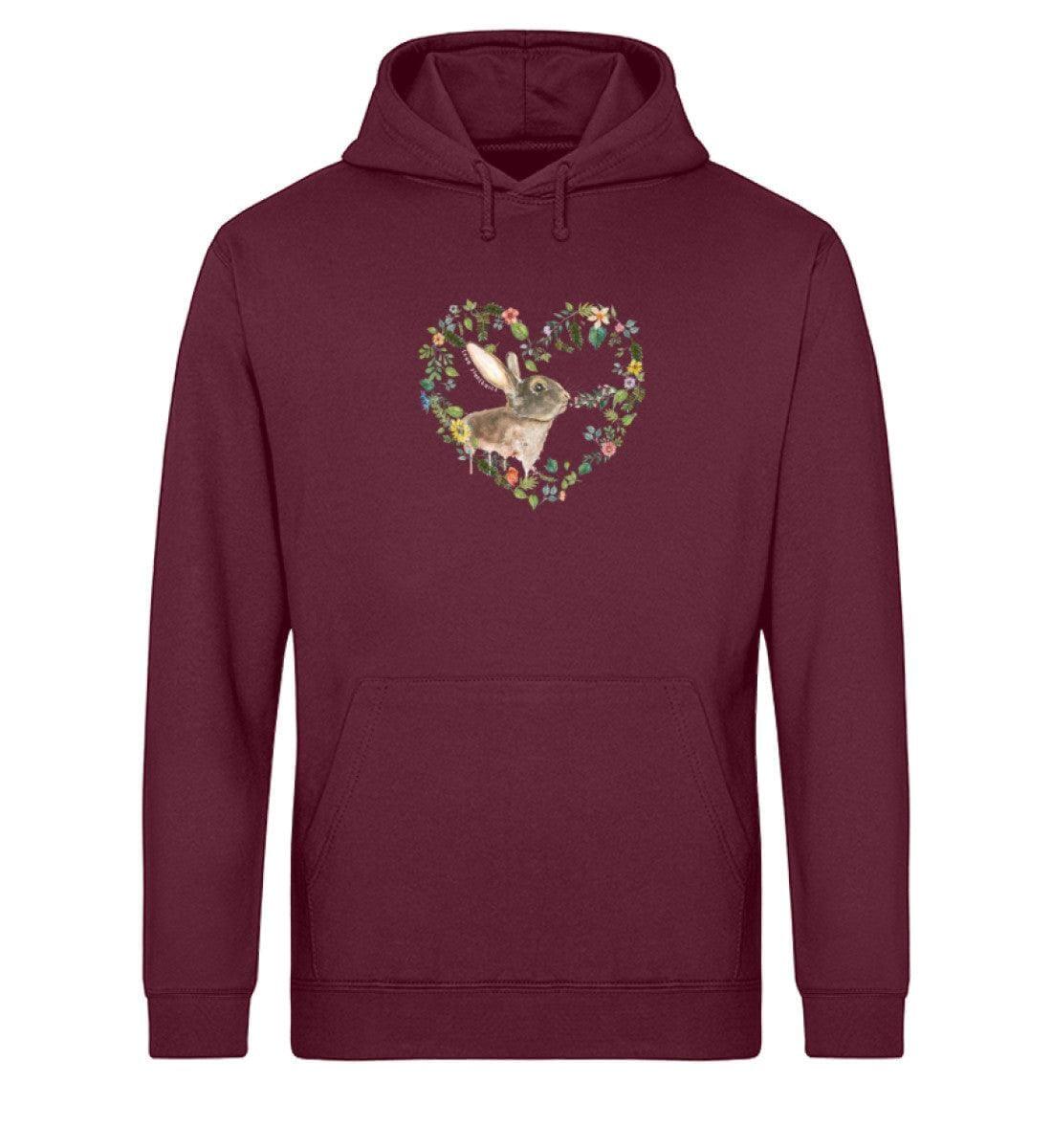 Rabbit Love [Svenja Rakel] - Unisex Organic Hoodie - Team Vegan © vegan t shirt