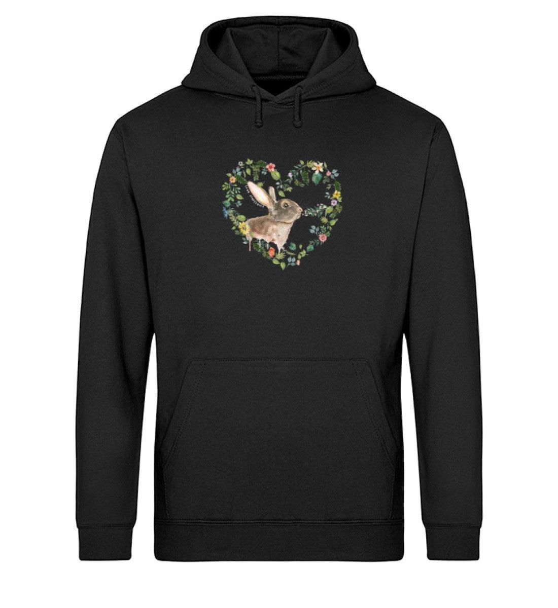 Rabbit Love [Svenja Rakel] - Unisex Organic Hoodie - Team Vegan © vegan t shirt