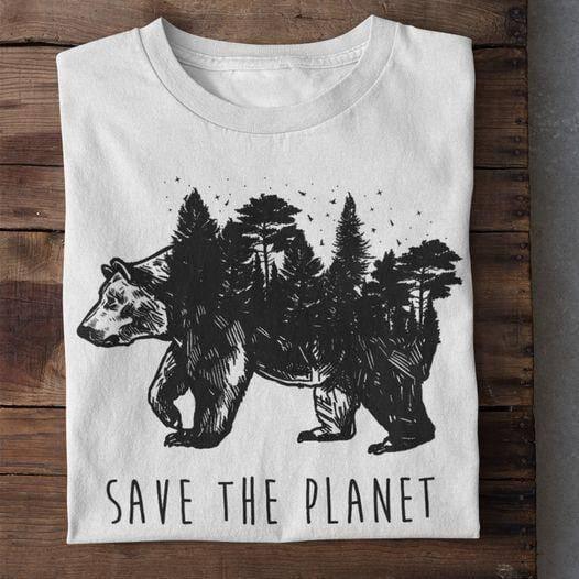 Save the planet - Unisex Organic Shirt Rocker T-Shirt ST/ST Shirtee 
