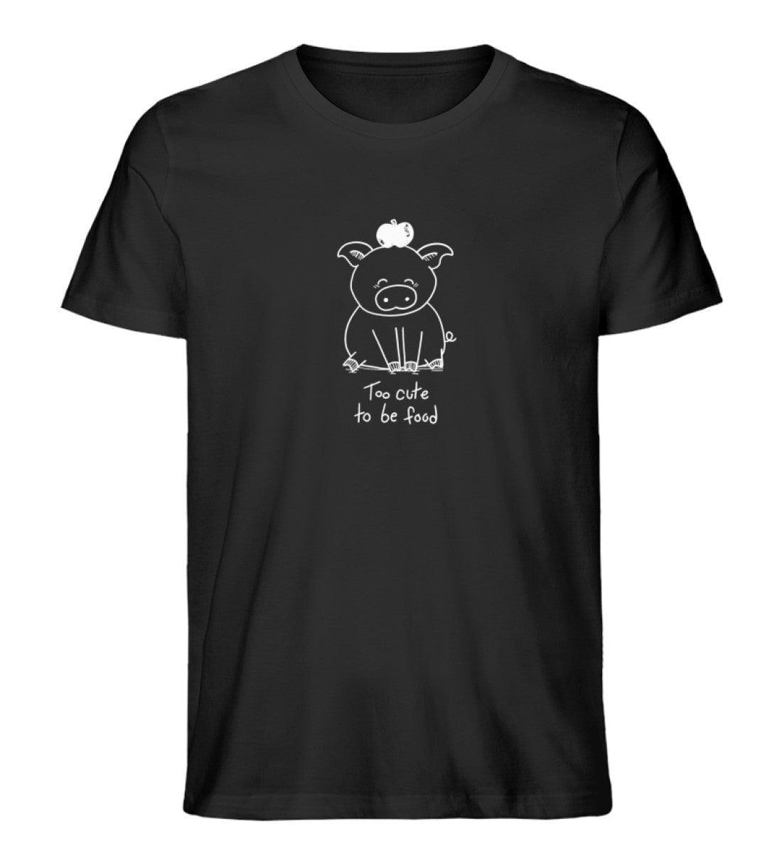 Too cute [Herr Tierfreund] - Unisex Organic Shirt Shirtee Schwarz S 