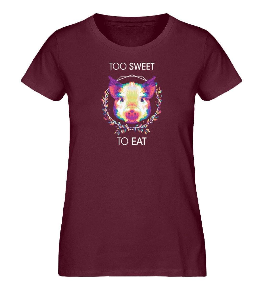 Too sweet to eat - Damen Organic Shirt Stella Jazzer T-Shirt ST/ST Shirtee Burgundy S 