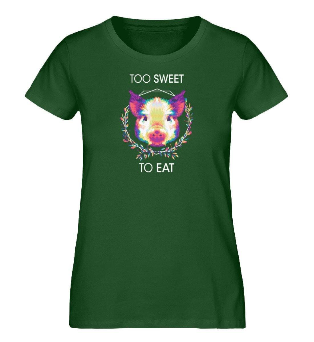 Too sweet to eat - Damen Organic Shirt Stella Jazzer T-Shirt ST/ST Shirtee Dunkelgrün S 
