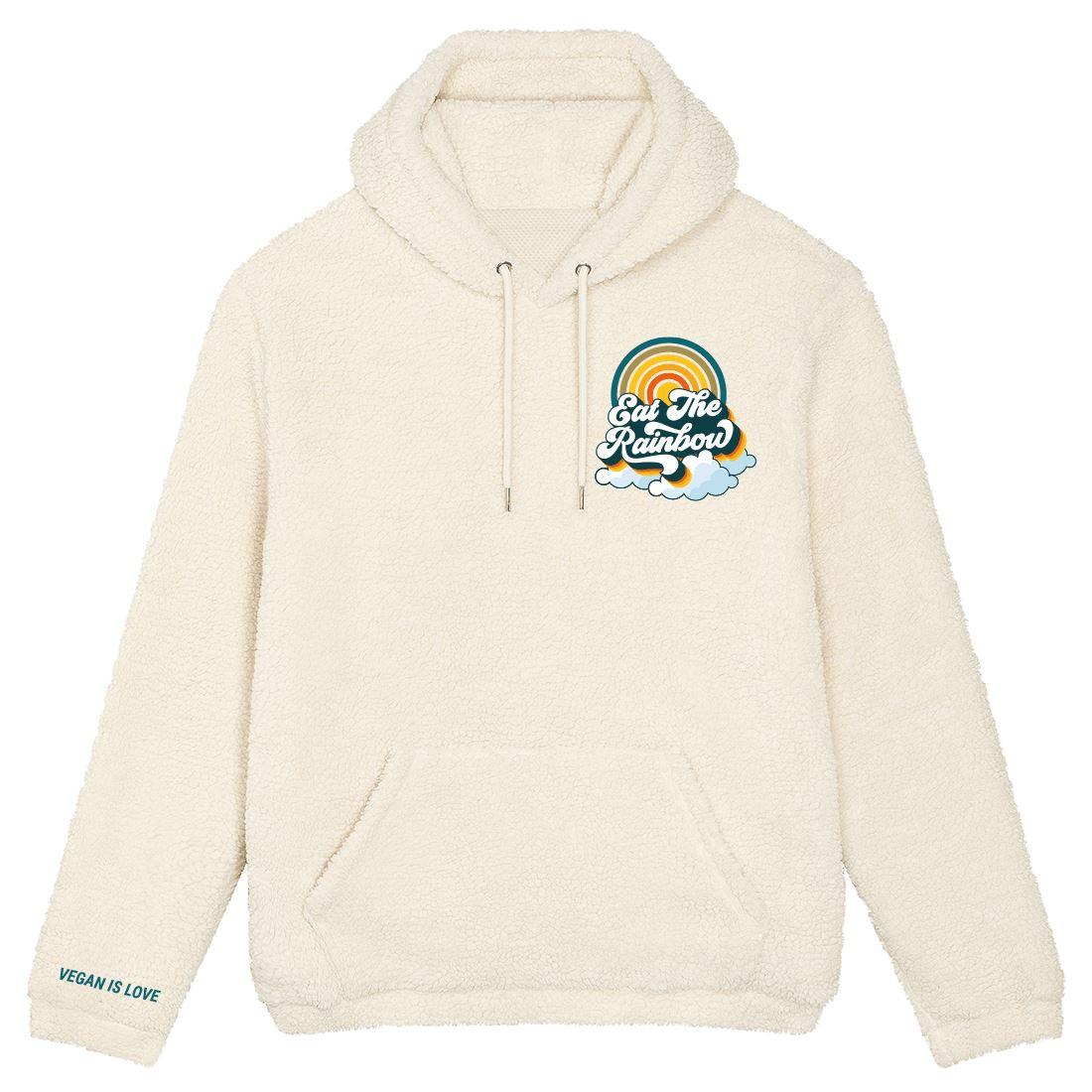 VEGAN IS LOVE - Kuschel Hoodie 72--Accessoires Shirtee Natural Raw XL 