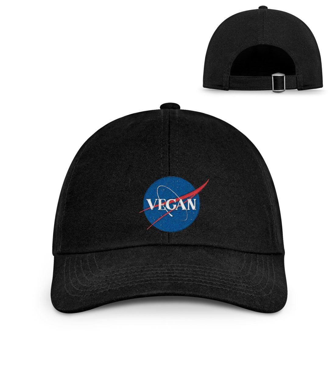 Vegan Nasa - Organic Baseball Kappe mit Stick Organic Baseball Kappe mit Stick Shirtee Schwarz onesize 
