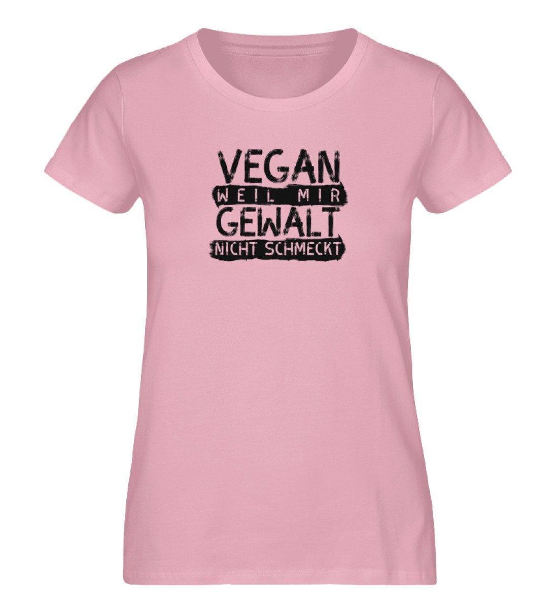 Vegan weil mir Gewalt nicht schmeckt - Damen Organic Shirt - Team Vegan © vegan t shirt