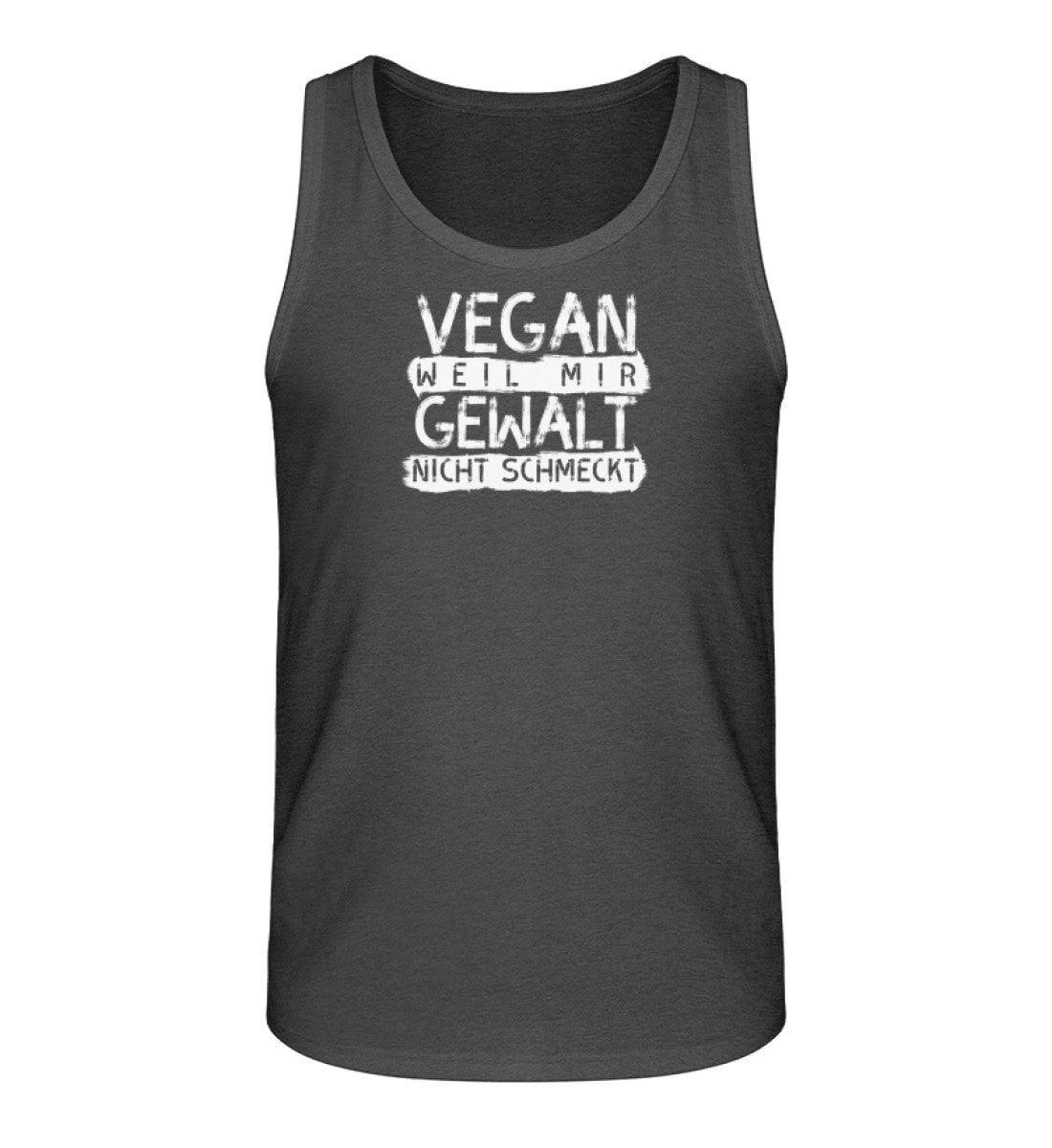 Vegan weil mir Gewalt nicht schmeckt - Herren Organic Tanktop Stanley Specter Herren Tanktop ST/ST Shirtee Dark Heather Grey S 