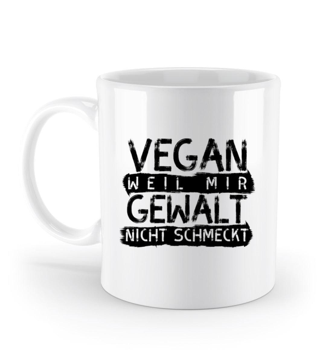 Vegan weil mit Gewalt nicht schmeckt - Tasse - Team Vegan © vegan t shirt