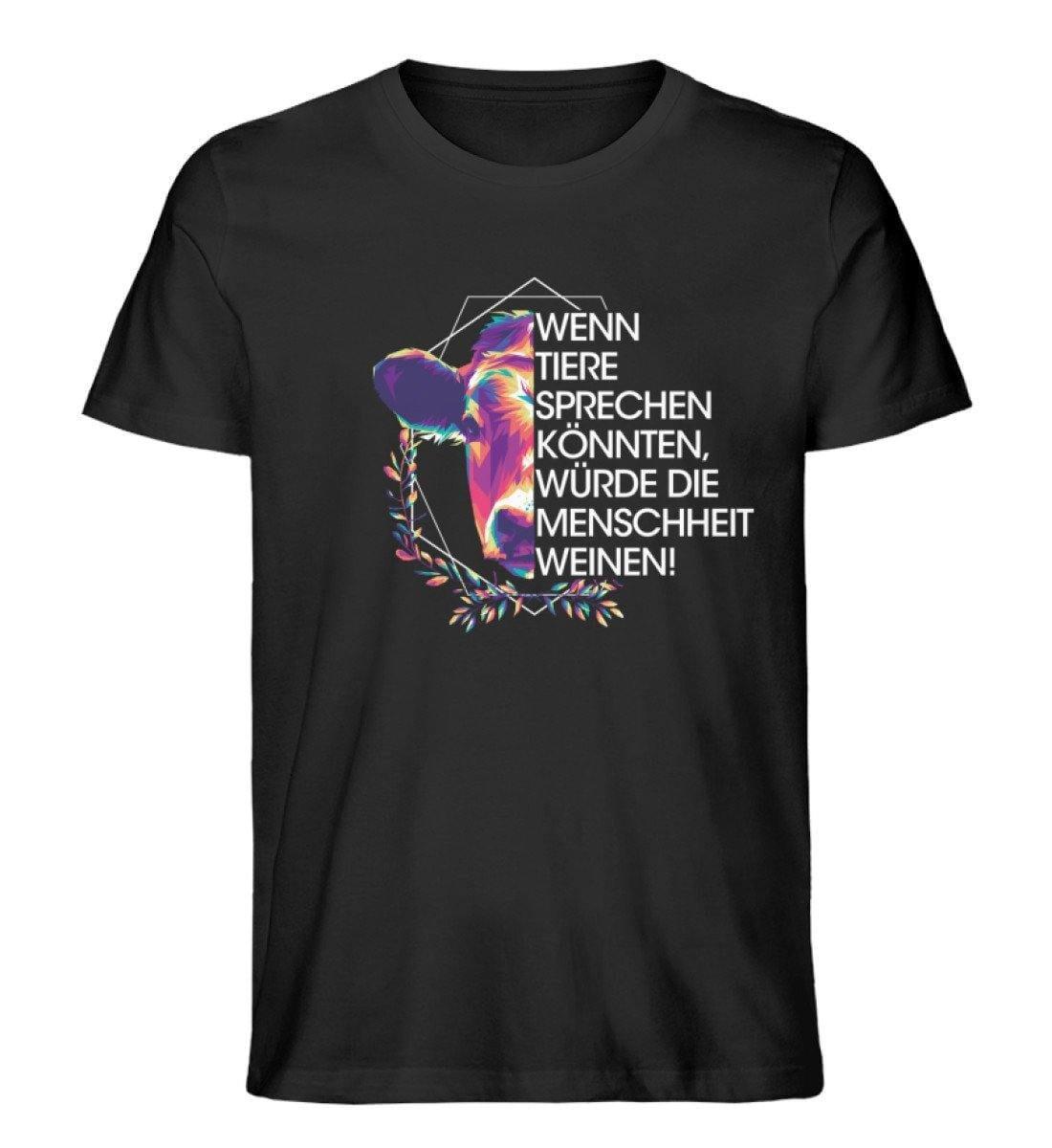 Wenn Tiere sprechen - Unisex Organic Shirt - Team Vegan © vegan t shirt