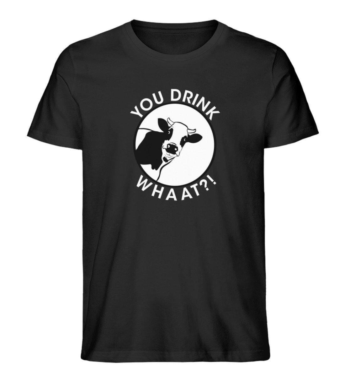 You drink whaat?! - Unisex Organic Shirt Rocker T-Shirt ST/ST Shirtee Schwarz S 